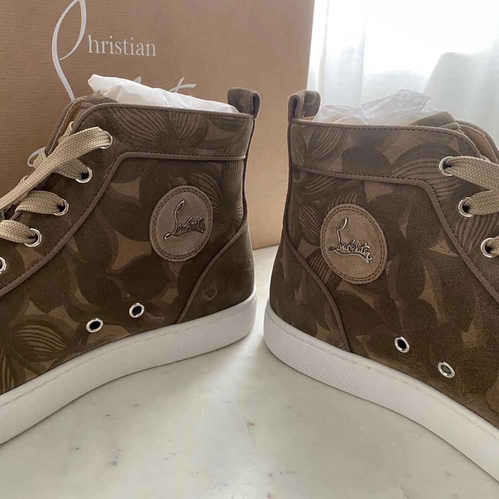 Christian Louboutin - Louis Orlato Petunia Leather High-top Sneakers, size 44 - Picture 8 of 14
